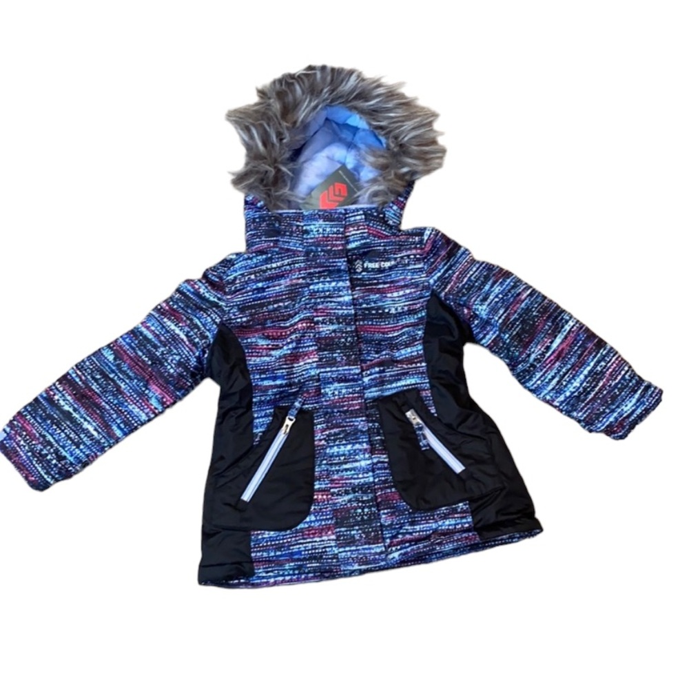 Free Country Unicorn Blue Girls Snowboard Coat NWT
